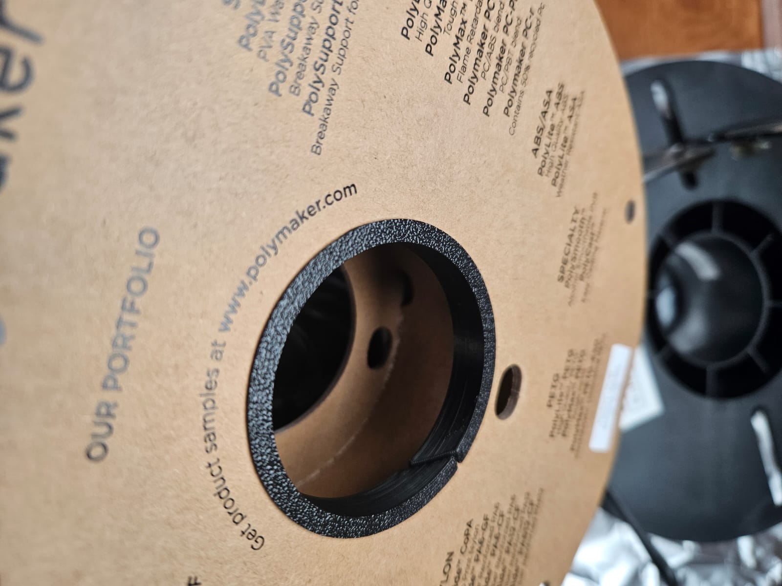 Parametric cardboard spool bushing/insert (for all filament brands)