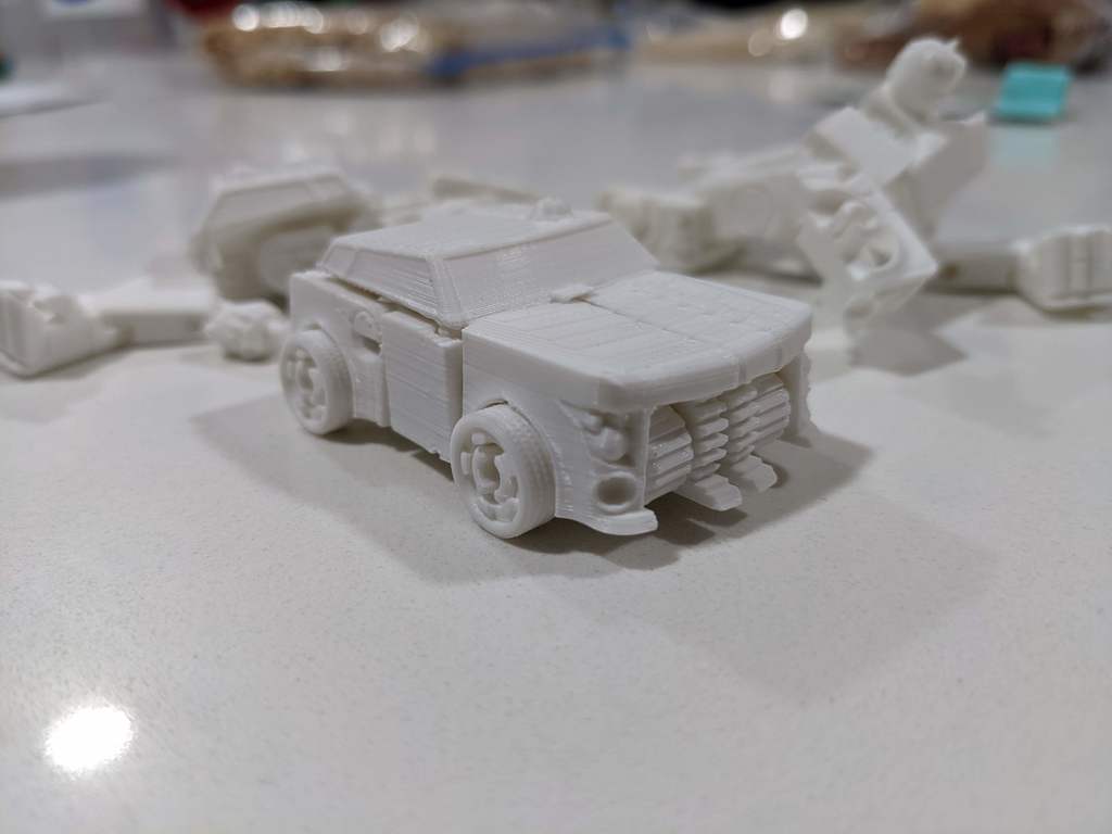 Miniatura 2 do modelo 3D Bumblebee (transformable, single print, no support material)