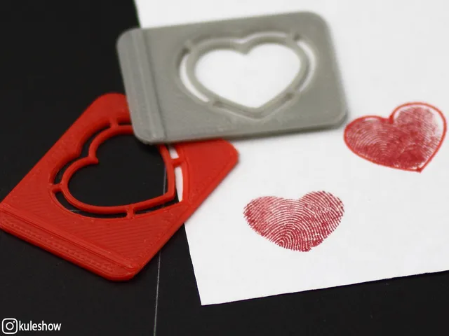 Heart drawing template