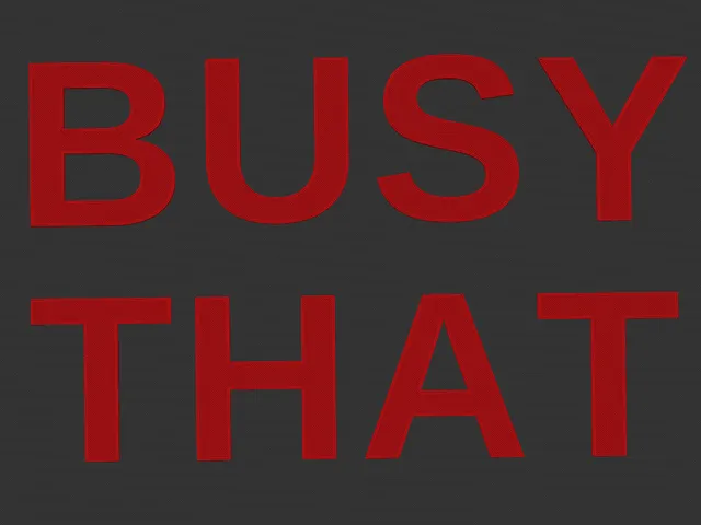 BUSY THAT DAY