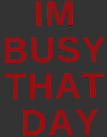 BUSY THAT DAY