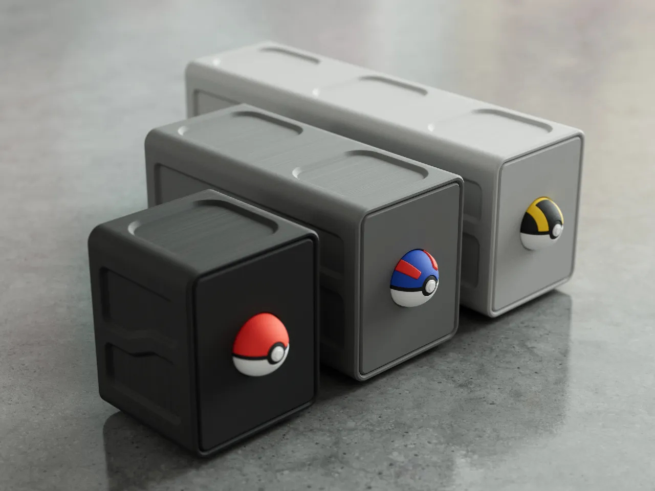Latching Pokémon Trading Card Cases (Fits Sleeved Cards and