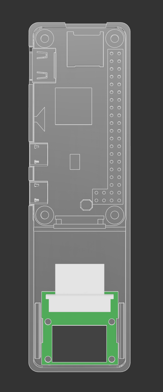 Miniatura 7 do modelo 3D Raspberry Pi Zero W + Raspberry Pi Camera Slim Snap Case