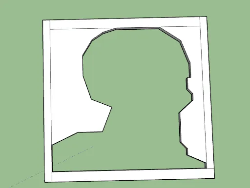 Handsome Squidward drawing template