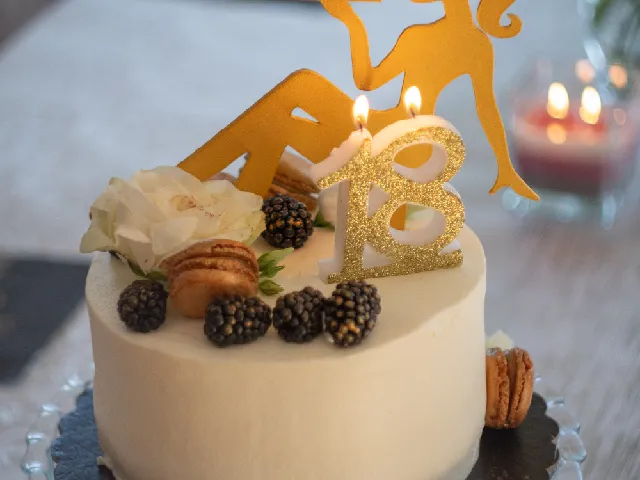 Topper 18 years old for birthday cake