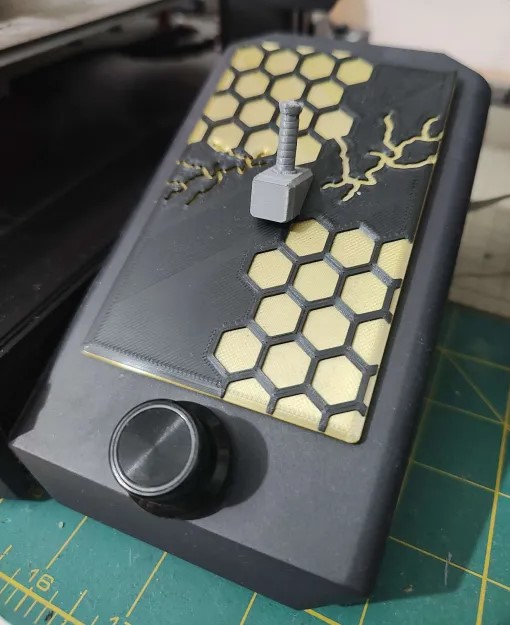 Creality Ender 3 S1 Sceen cover Thors hammer - remix (without  raspberry pi logo)