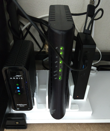 Cable Modem Vertical Dock + Phone Modem Vertical Dock