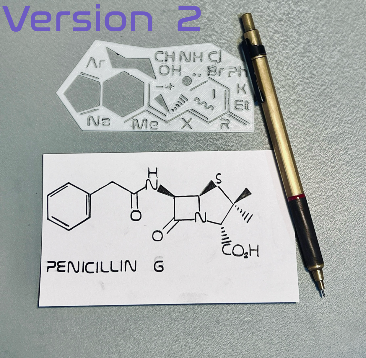Organic Chemists Stencil - Use for iPad / Paper & Pencil