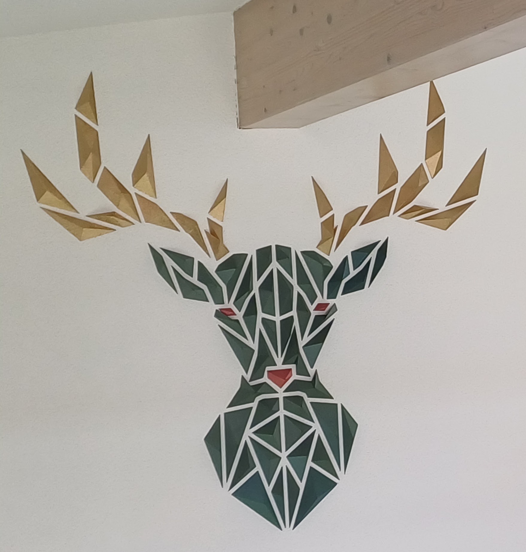 Geometric Deer wall art