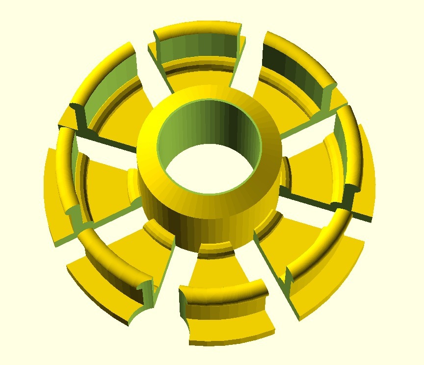 Miniatura 3 do modelo 3D Parametric Spool Hub Remix