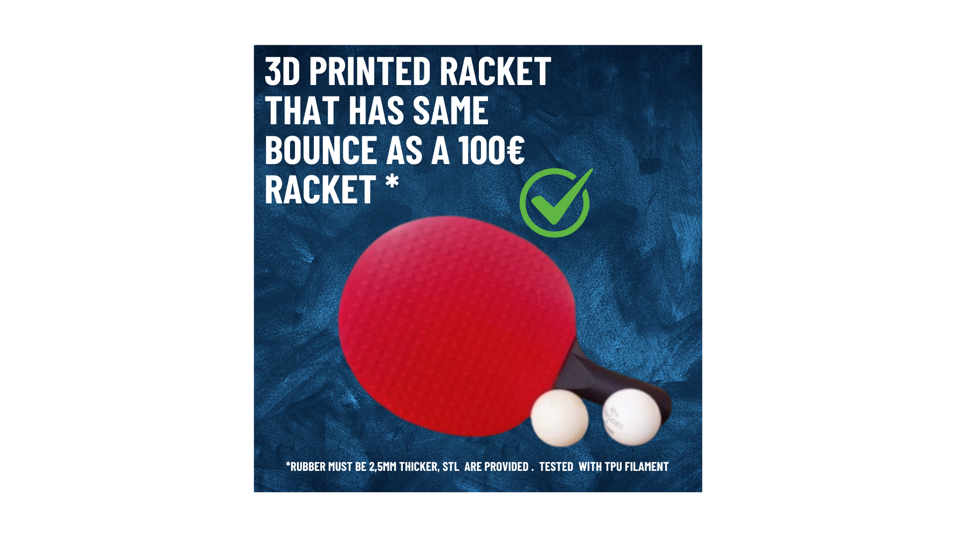 Table Tennis Racket Print TABLE TENNIS RACKET by Zona 3d | Download free STL model | Printables.com