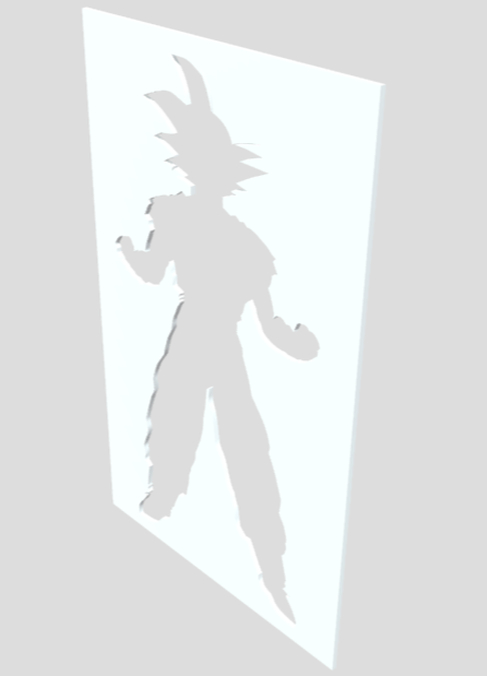 goku drawing template