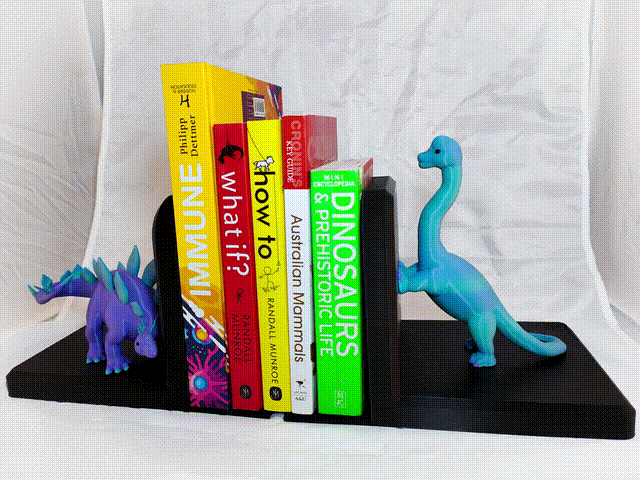 Miniatura 2 do modelo 3D Dinosaur Book Ends