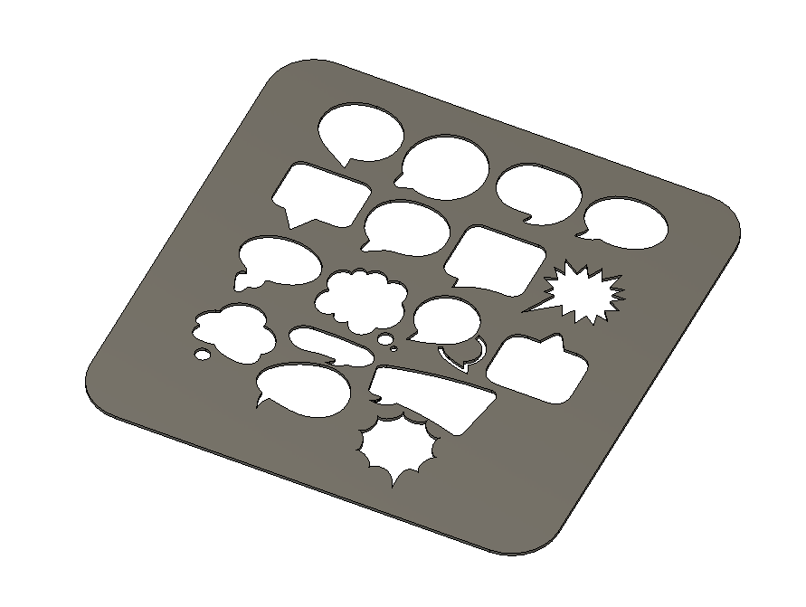 Template for speech bubbles.