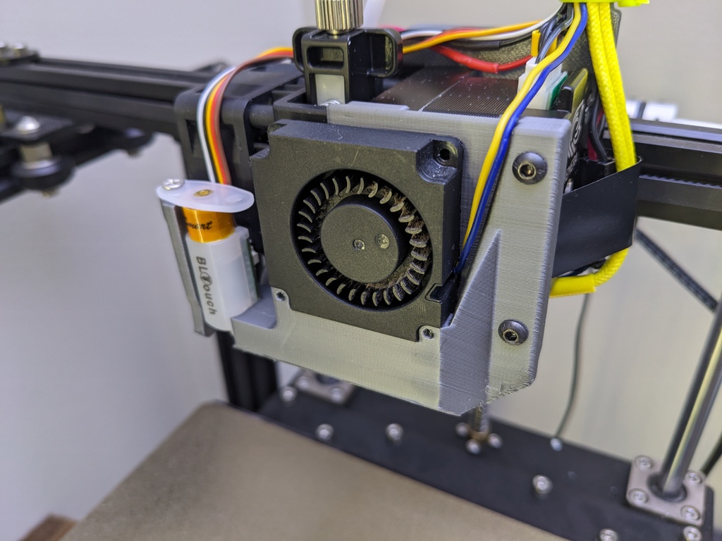 E3D Hemera 4010 Fan and BLTouch Duct