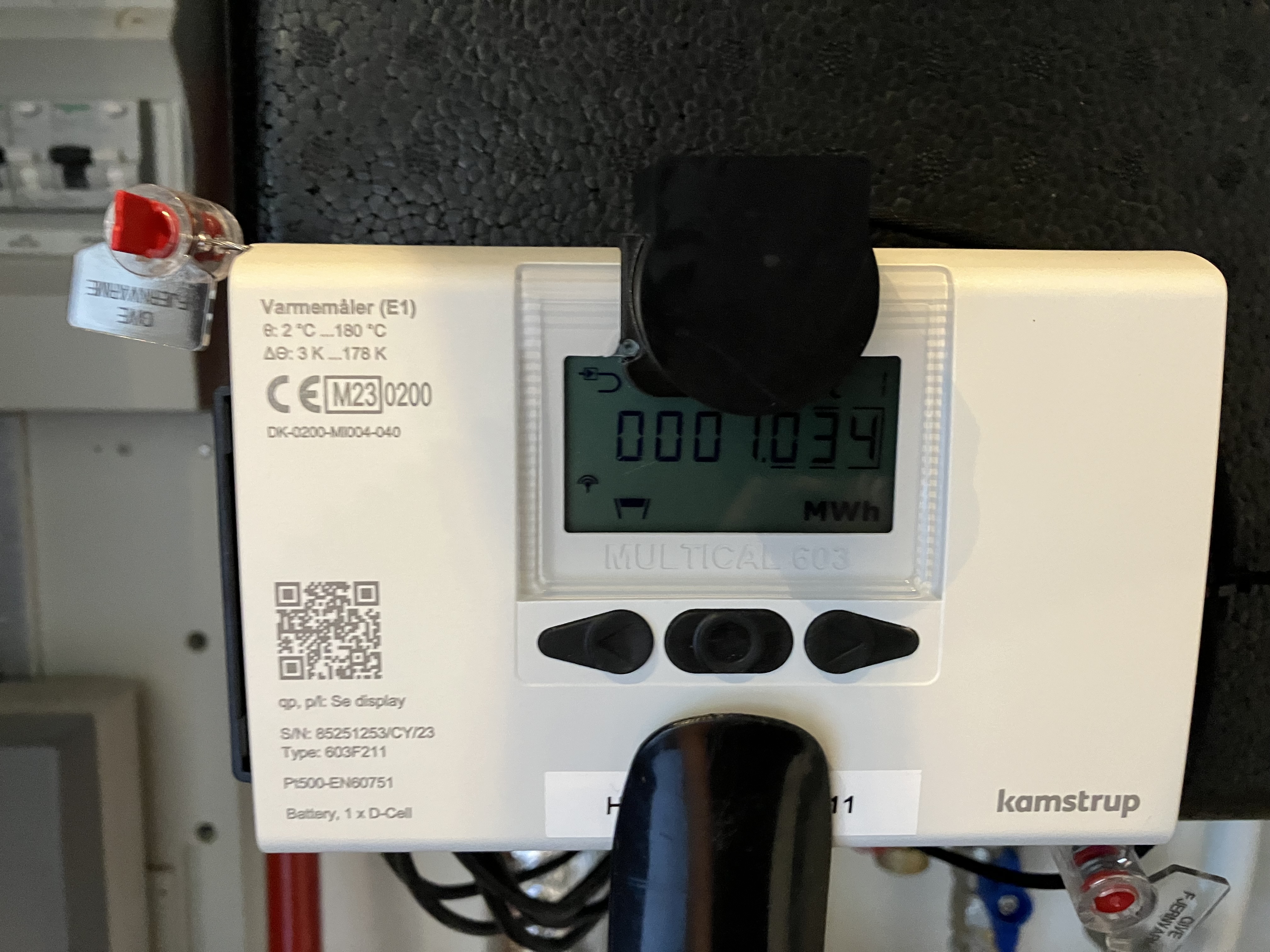 Kamstrup Multical 603 meter IR & ESP mini interface