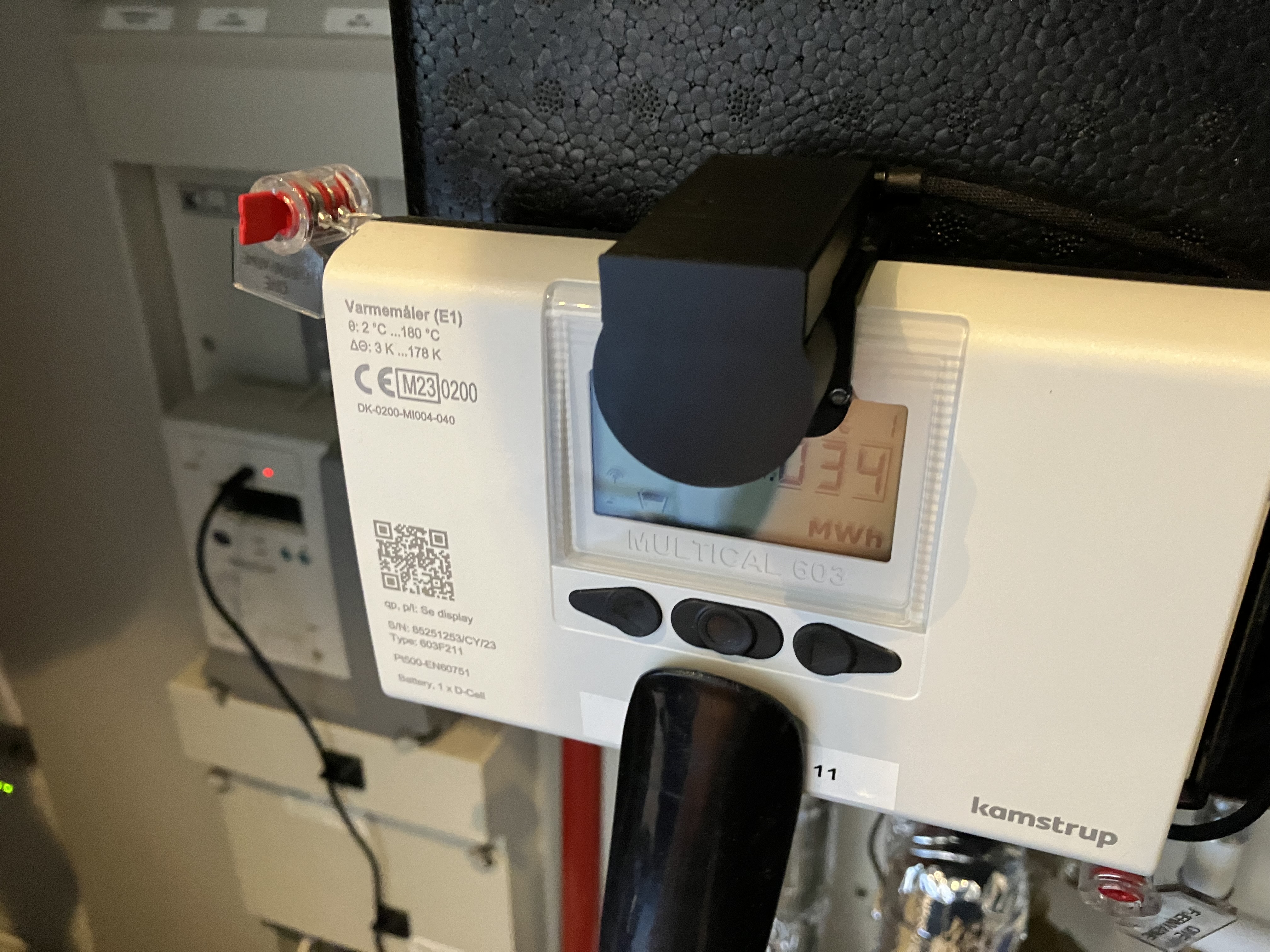Kamstrup Multical 603 meter IR  & ESP mini interface — miniatura 2