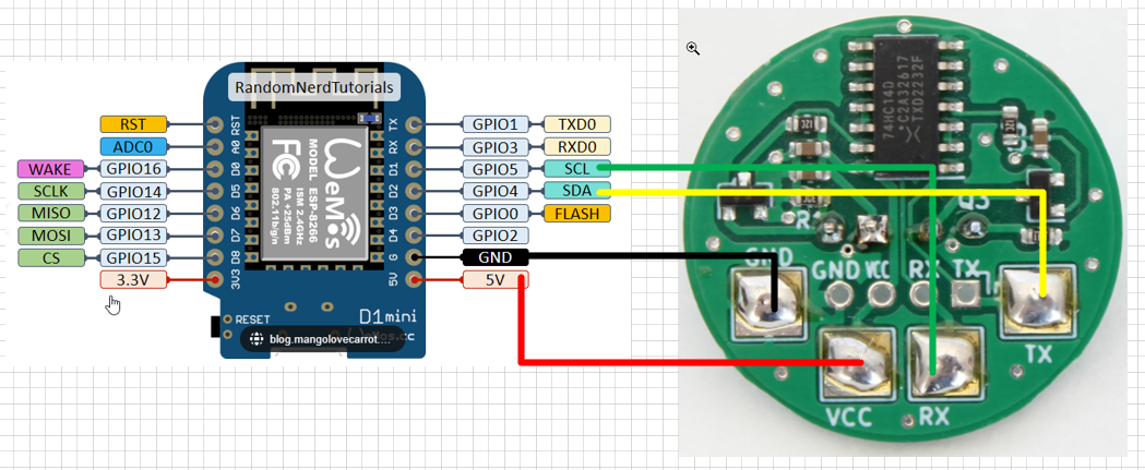 Kamstrup Multical 603 meter IR  & ESP mini interface — miniatura 10