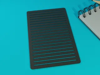 Basic Line Stencil (92mm x 147mm) by C1RKT | Download free STL model ...