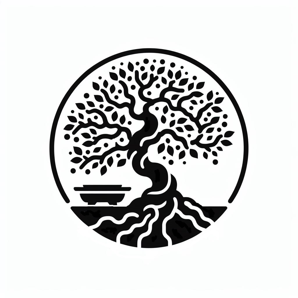 Stencil: A bonsai in the circle by Nina Máčová | Download free STL ...