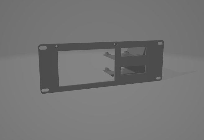 2U 5 inch display / dual raspberry pi rack mount