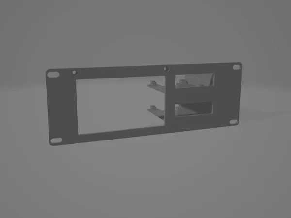 2U 5 inch display / dual raspberry pi rack mount