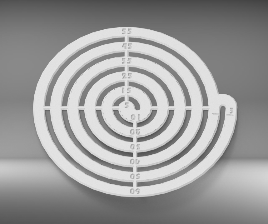 radius and spiral stencil by wolf3D | Download free STL model ...