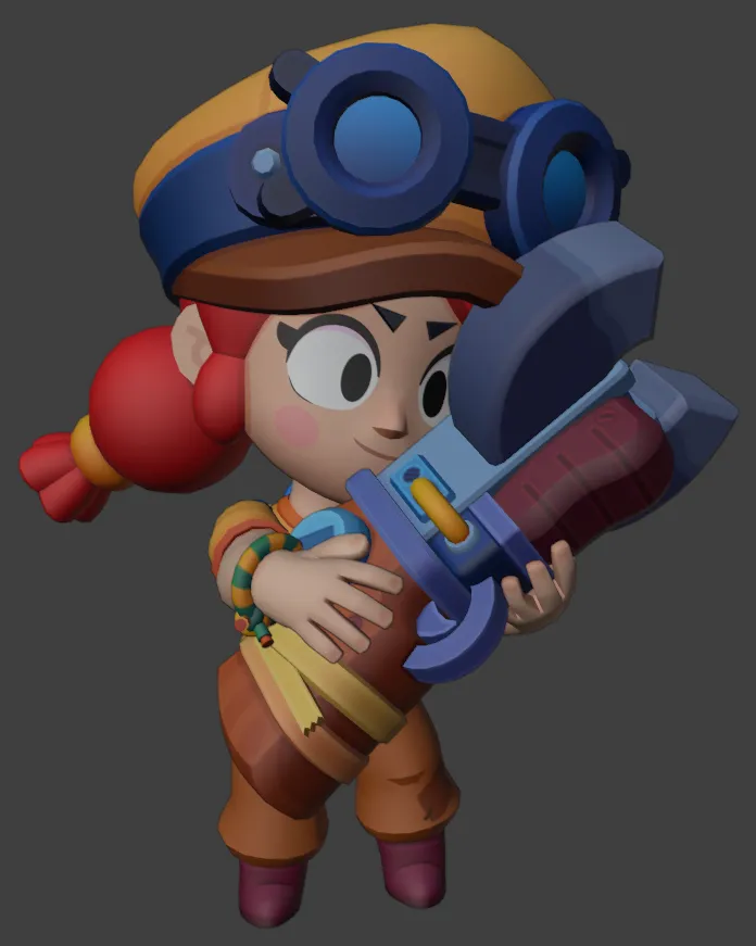Jessie - Brawl Stars by GoatGamez | Download free STL model
