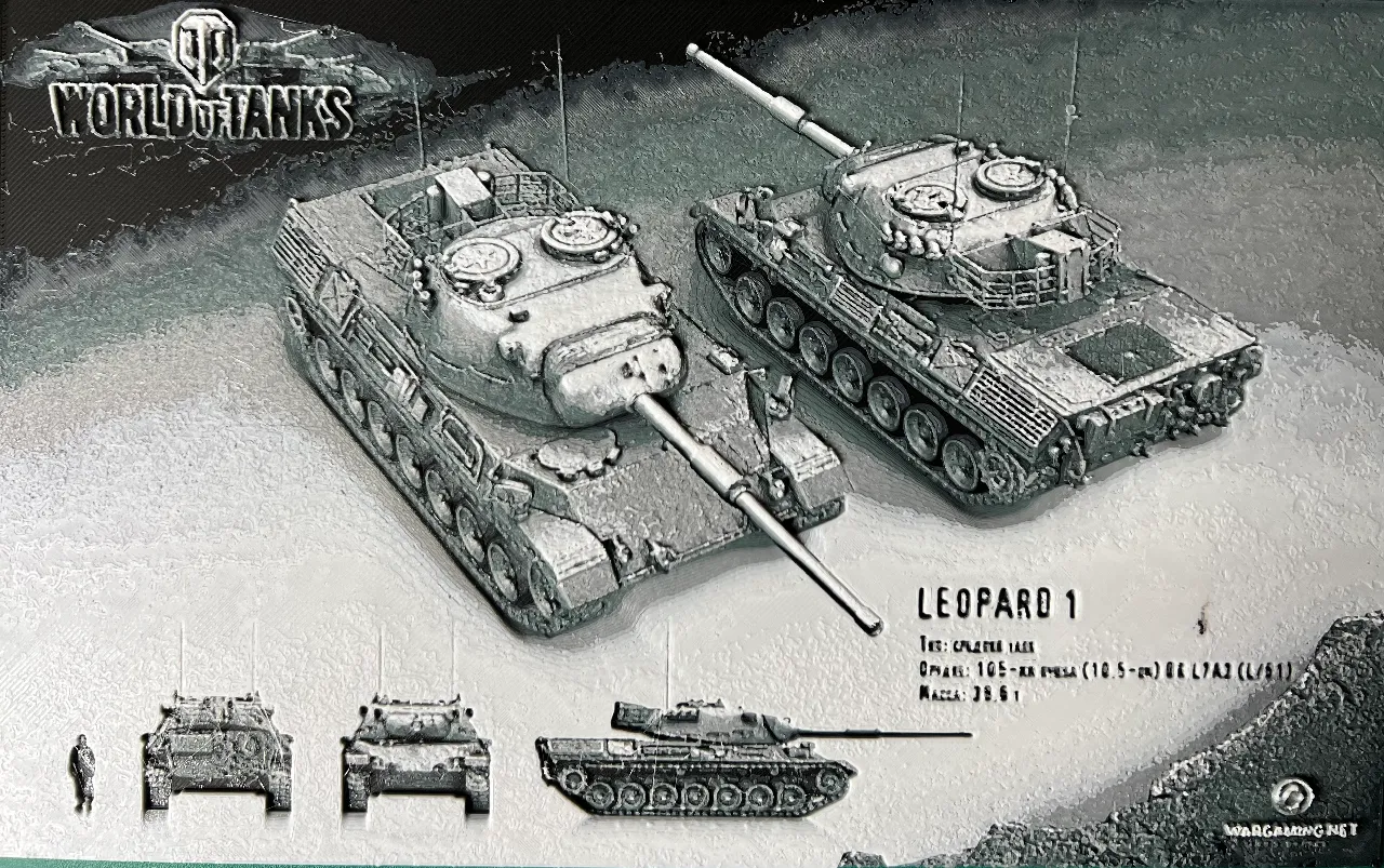 Leopard 1 WoT by R.R. | Download free STL model | Printables.com