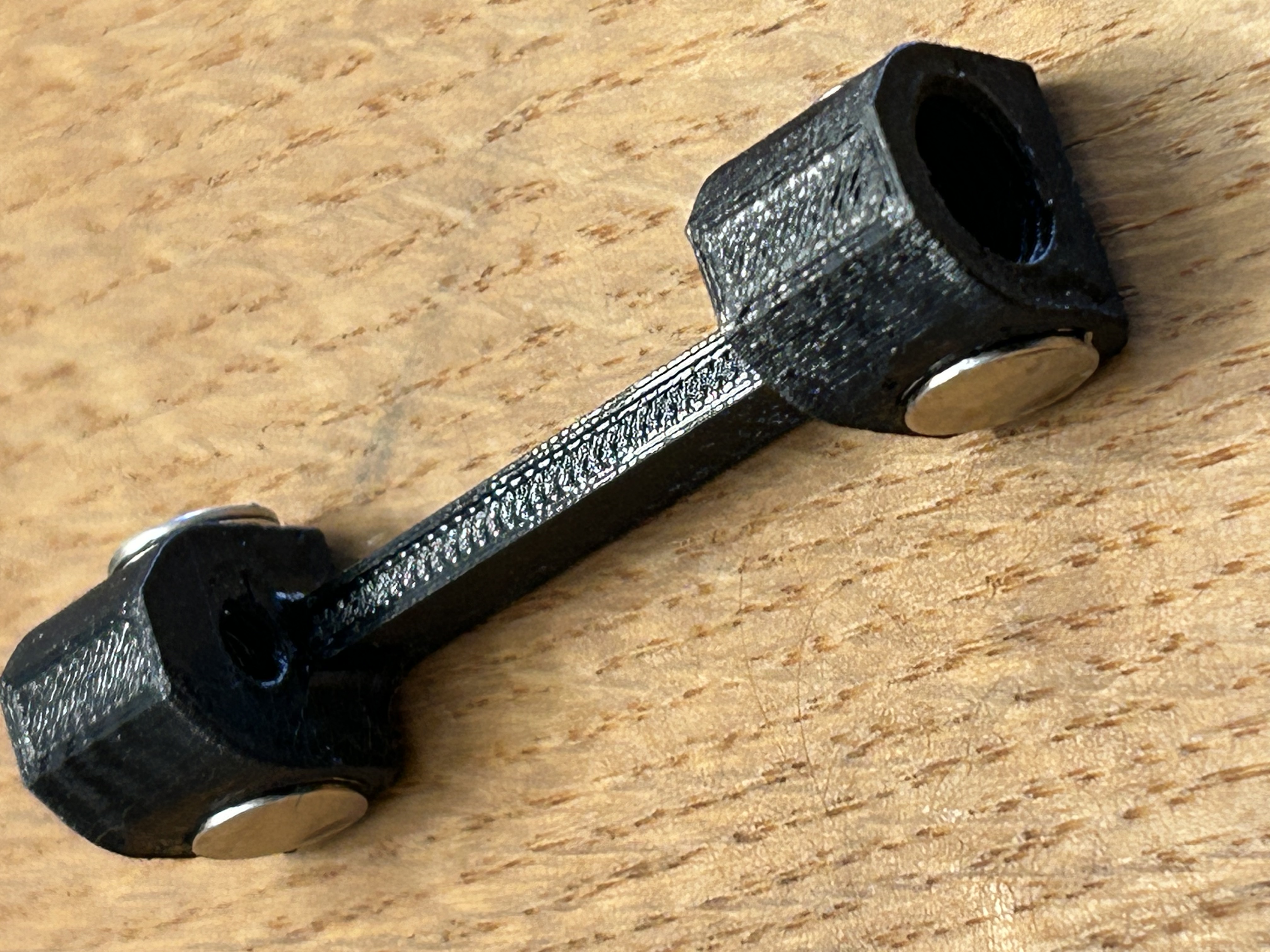 PTFE Open Adjustment Coupler with Recessed Magnets