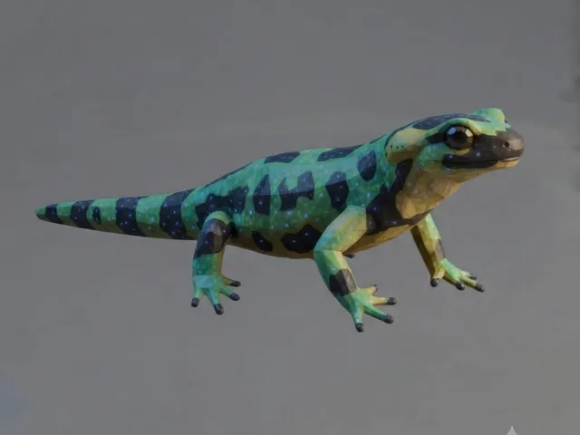 Low Poly Salamander