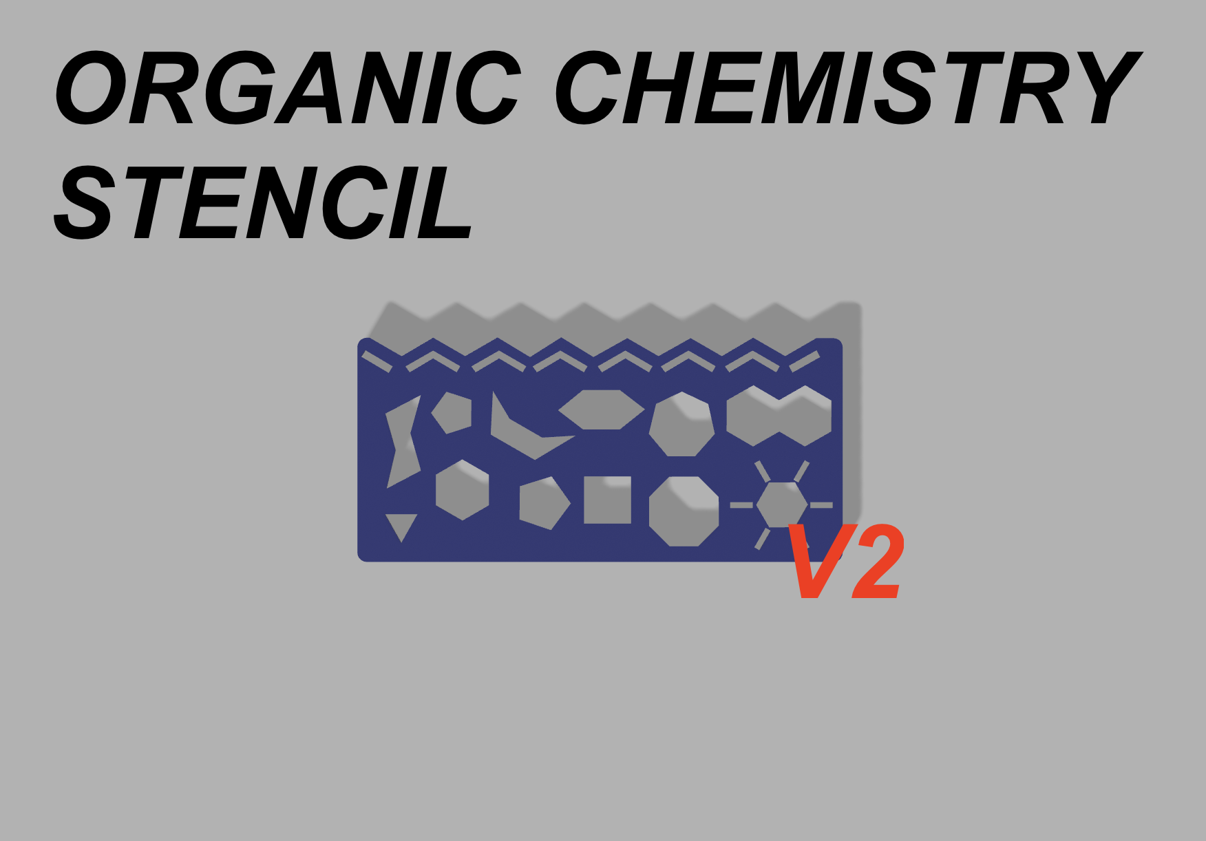 Organic Chemistry Stencil V2 by Hadi | Download free STL model ...