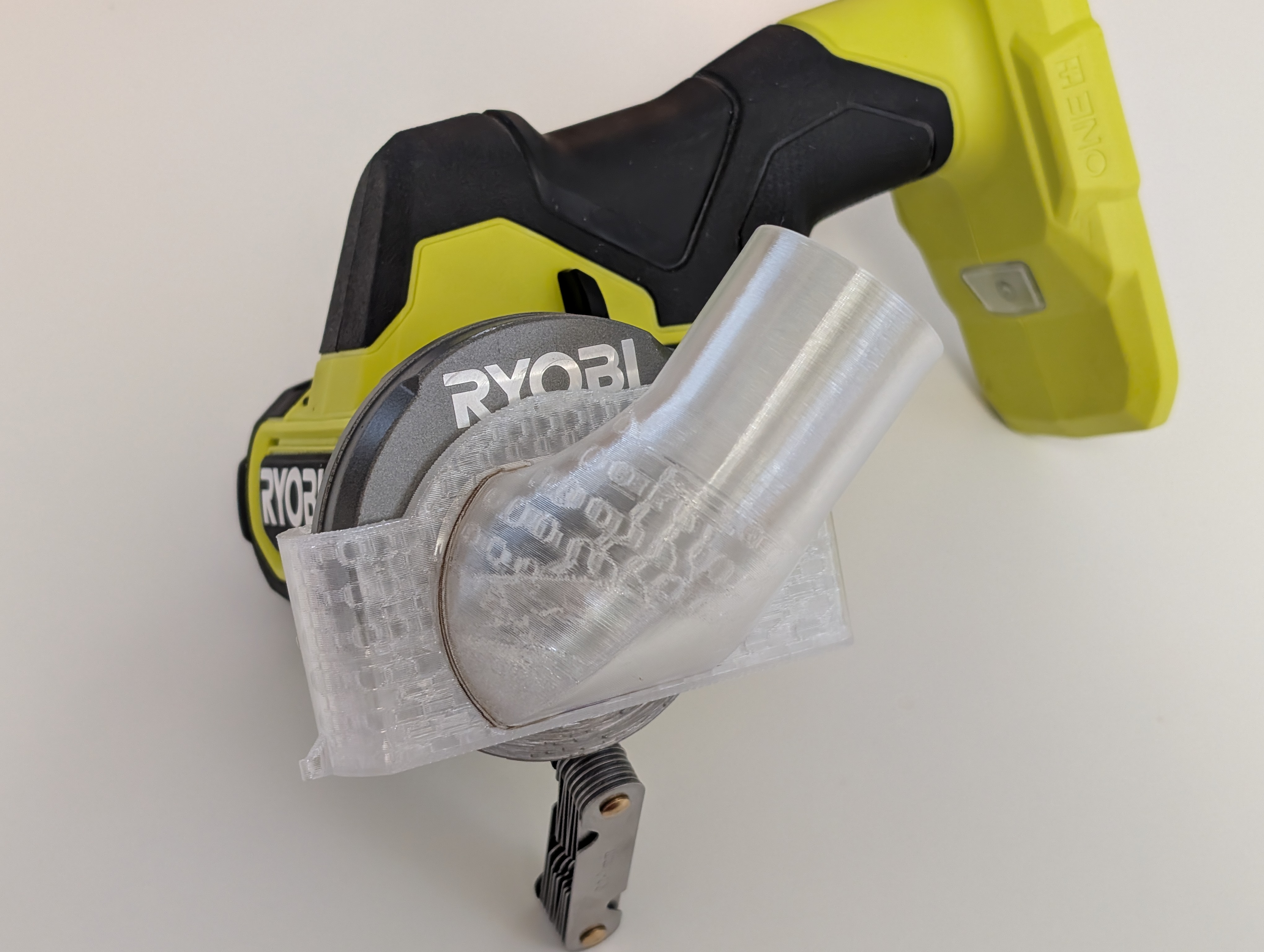Dust cover and Vacuum connector for Ryobi mini cut-off tool