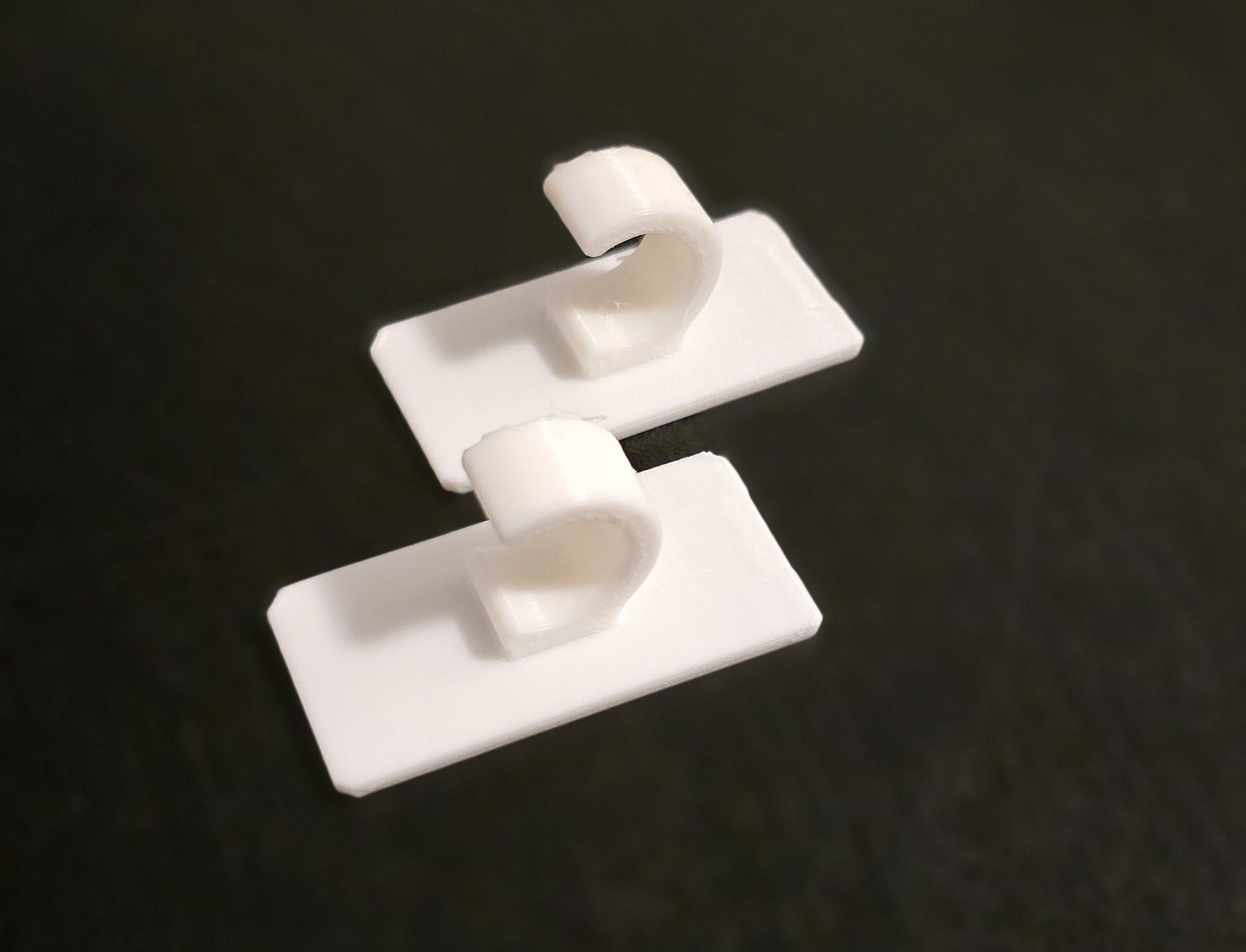 Curtain rails window bracket - 12mm | more contact area