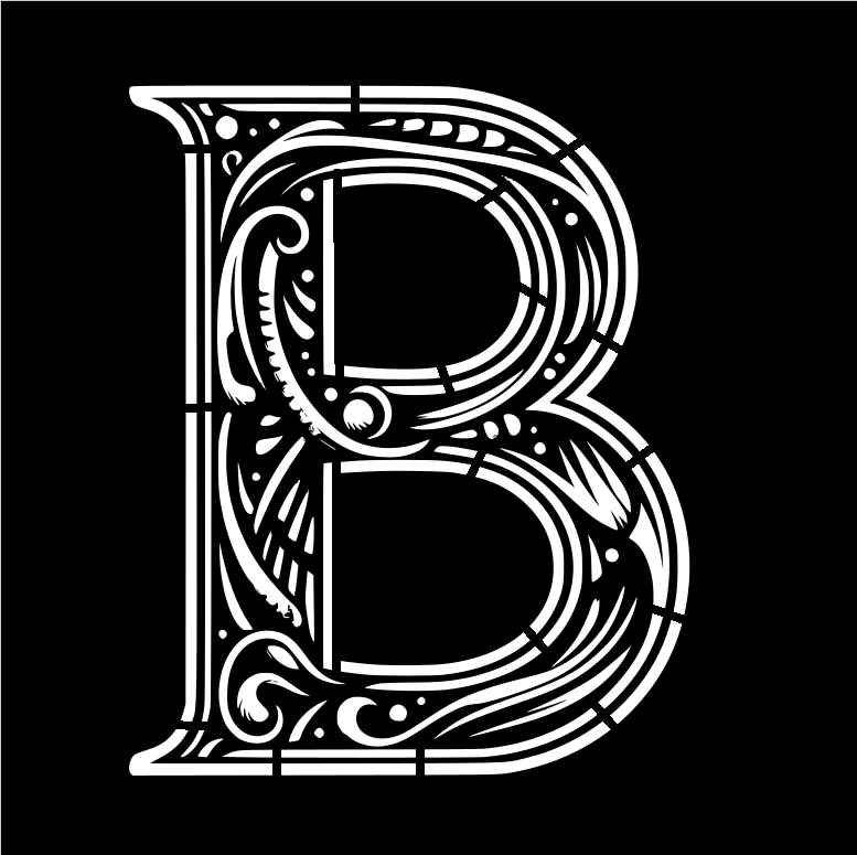 Stencil: Letter B by Nina Máčová | Download free STL model | Printables.com