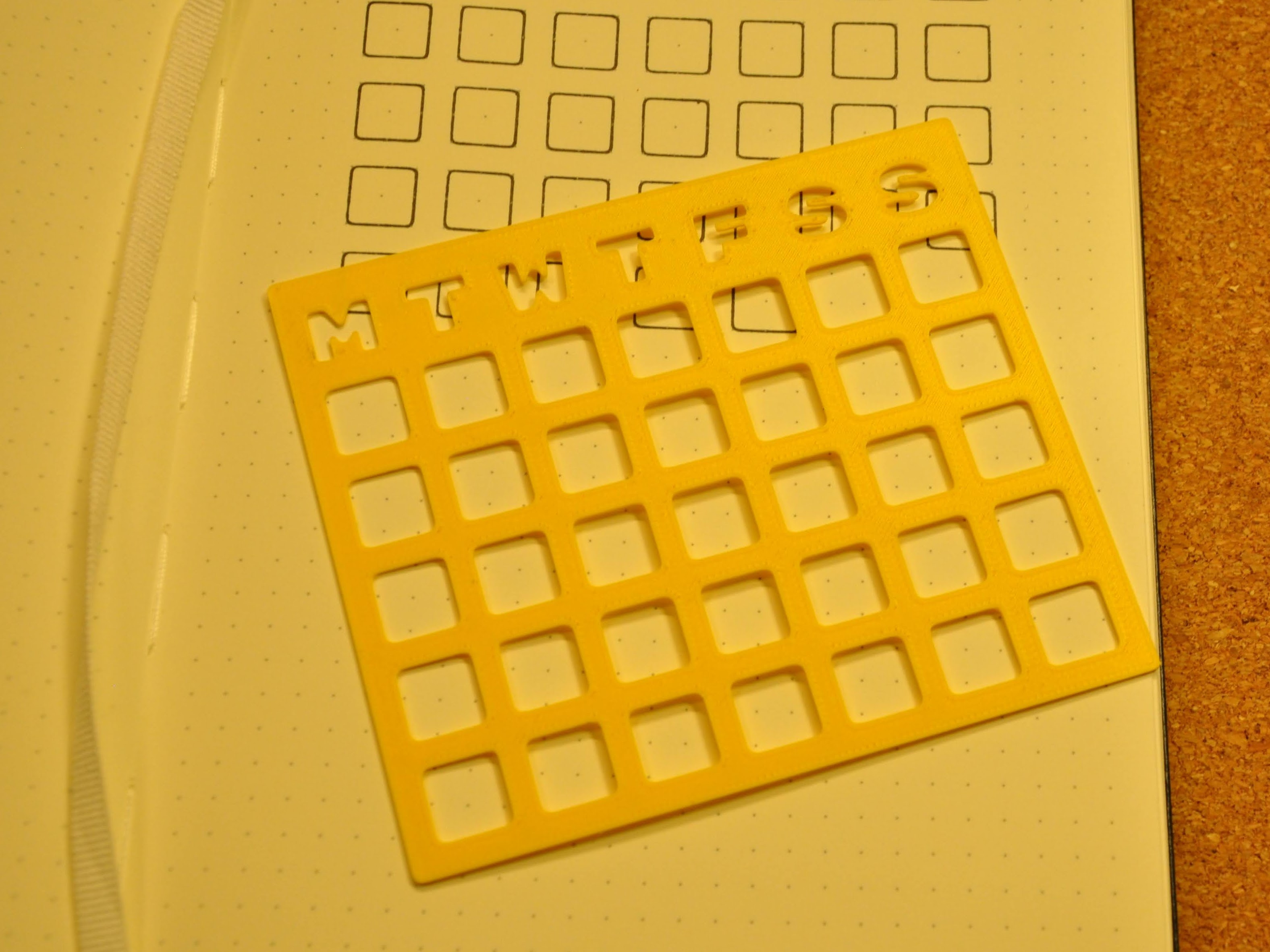 Customizable Calendar Grid By Jakub Download Free STL Model Customizable calendar grid by jakub download free stl model