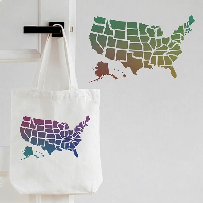 Miniatura 3 do modelo 3D United States Map Stencil