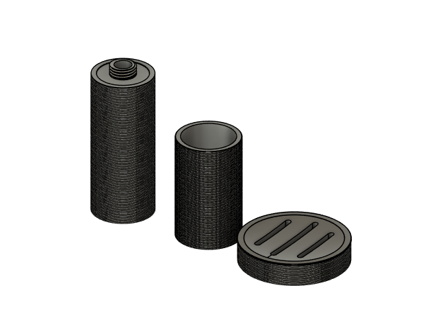 Bathroom - tootbrush holder, soap holder and soap dispenser