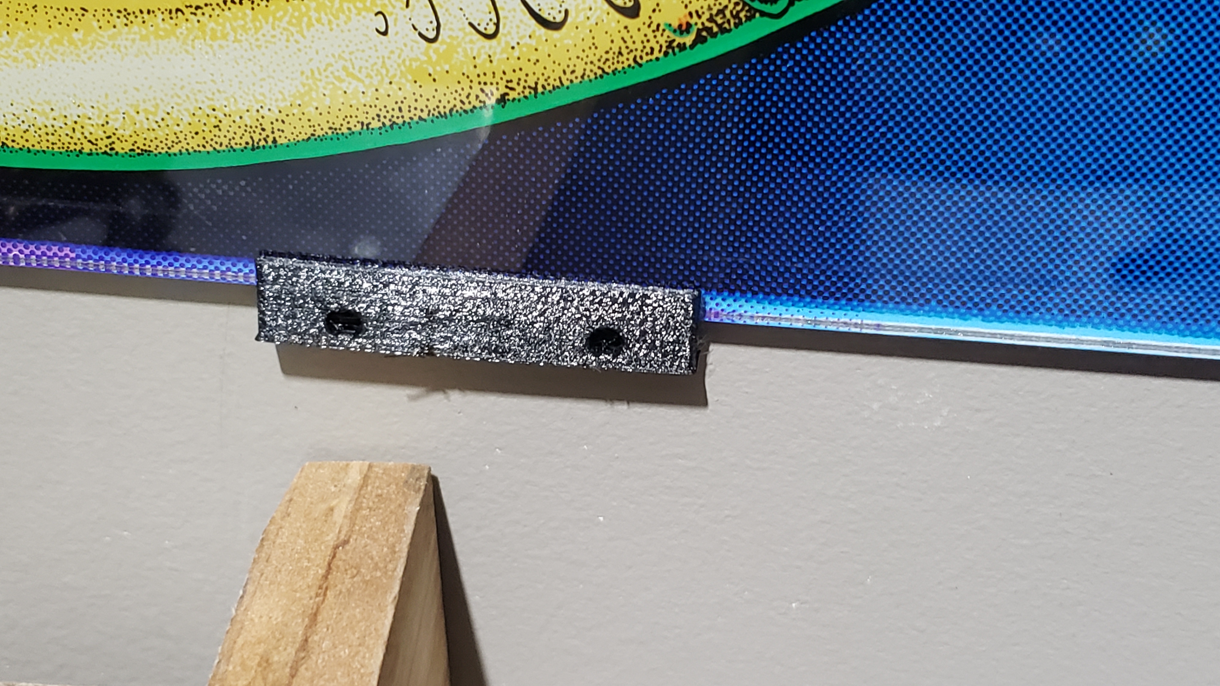 Glass / Arcade / Pinball Backglass marquee mount