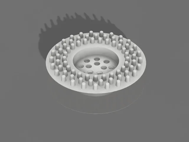 Shallow shower hair catcher