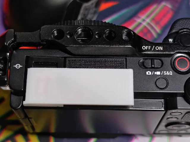 Sony ZV-E10 hotshoe mic cover