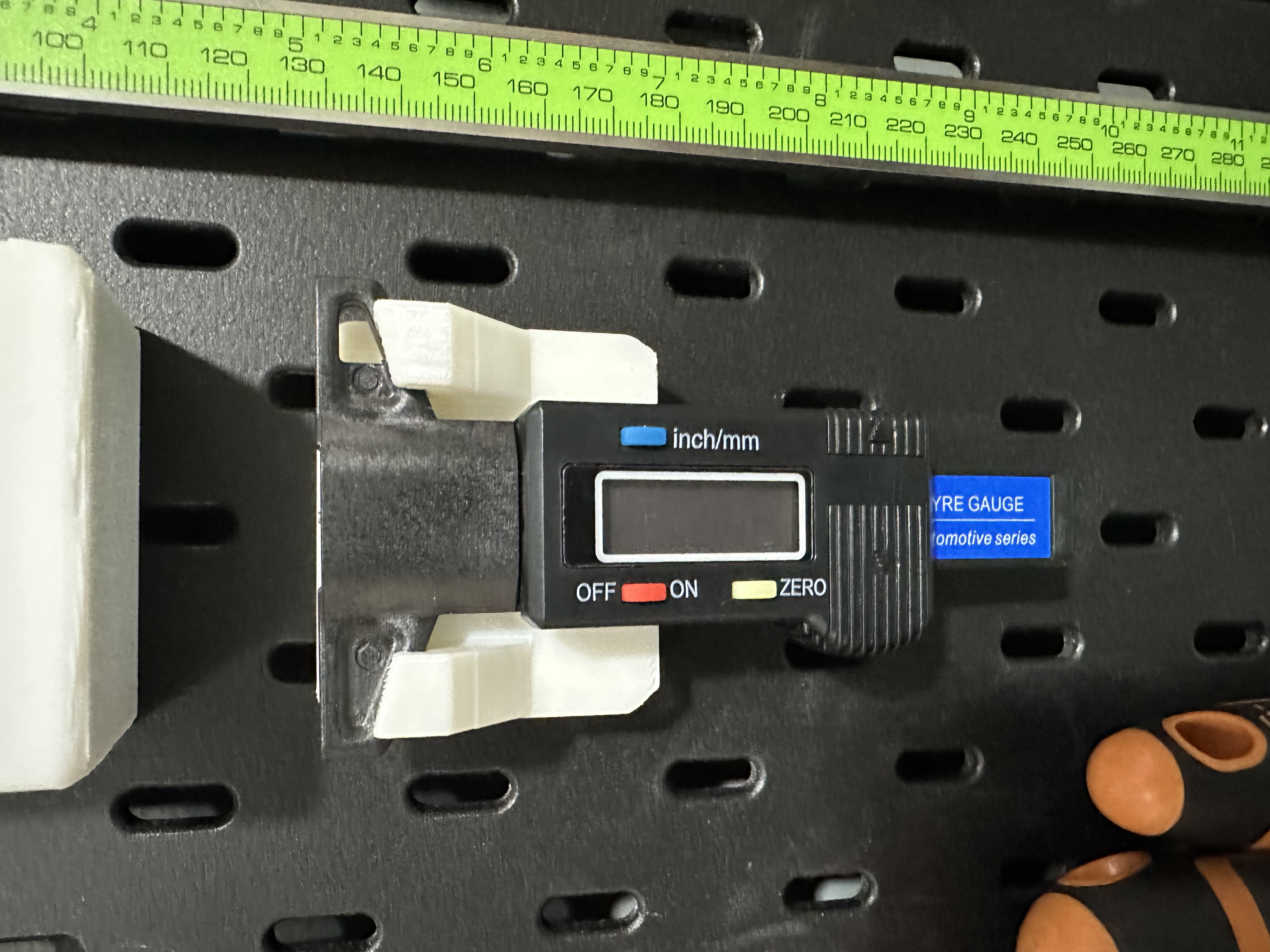 Digital Depth Gauge Ikea Skadis Mount 3D model thumbnail