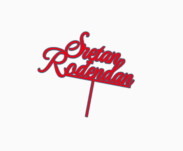 Sretan rodendan (Happy Birthday topper)
