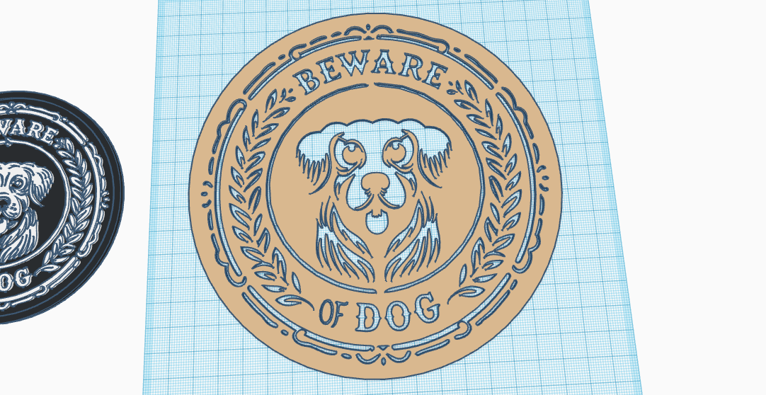 Dog stencil