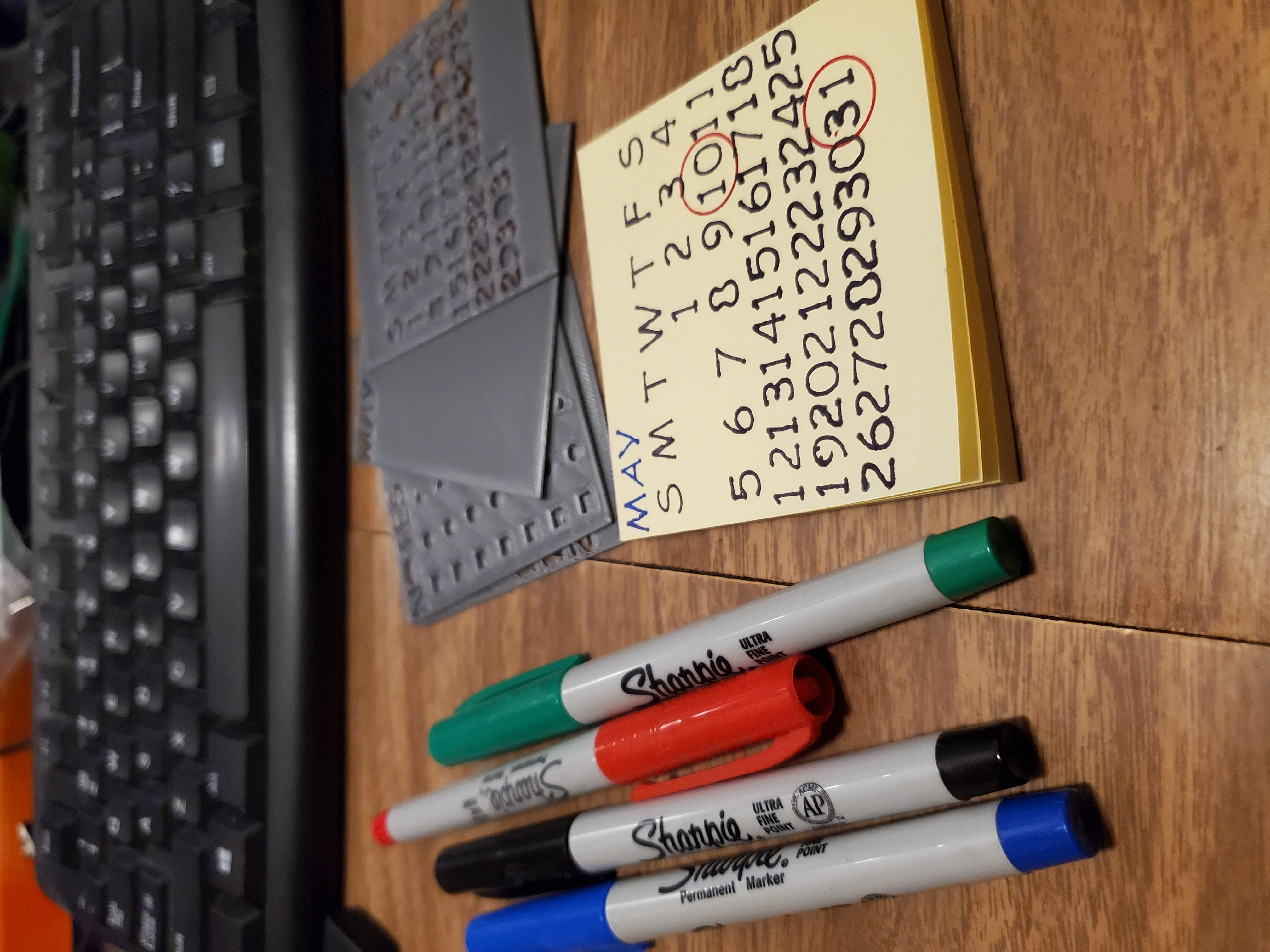 Sticky Note Calendar Maker