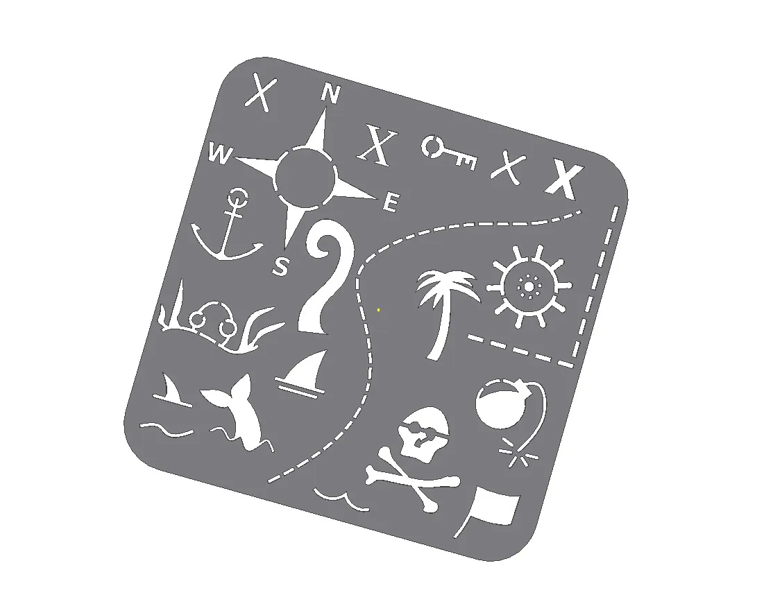 Printable Pirate Treasure Map Template