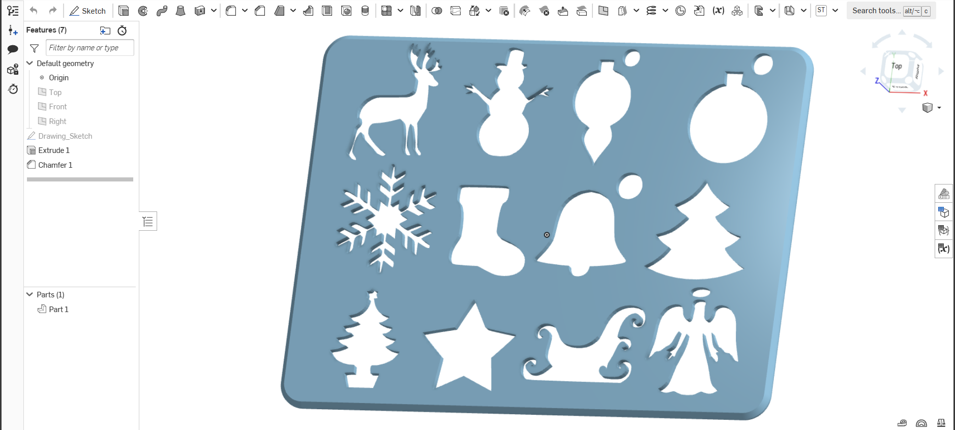 Christmas Stencils Template