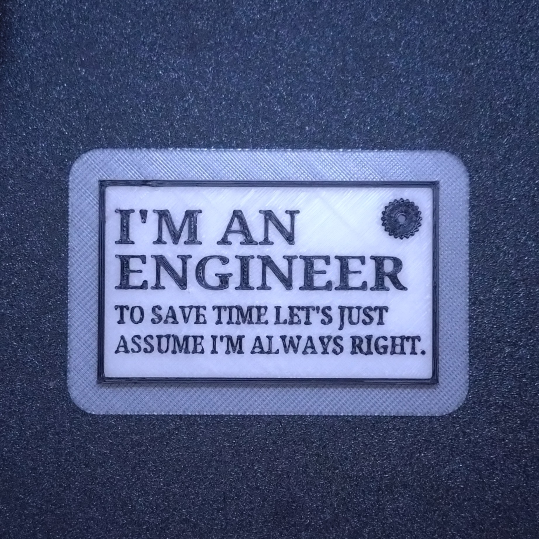 Engineer sign by FIN245 | Download free STL model | Printables.com