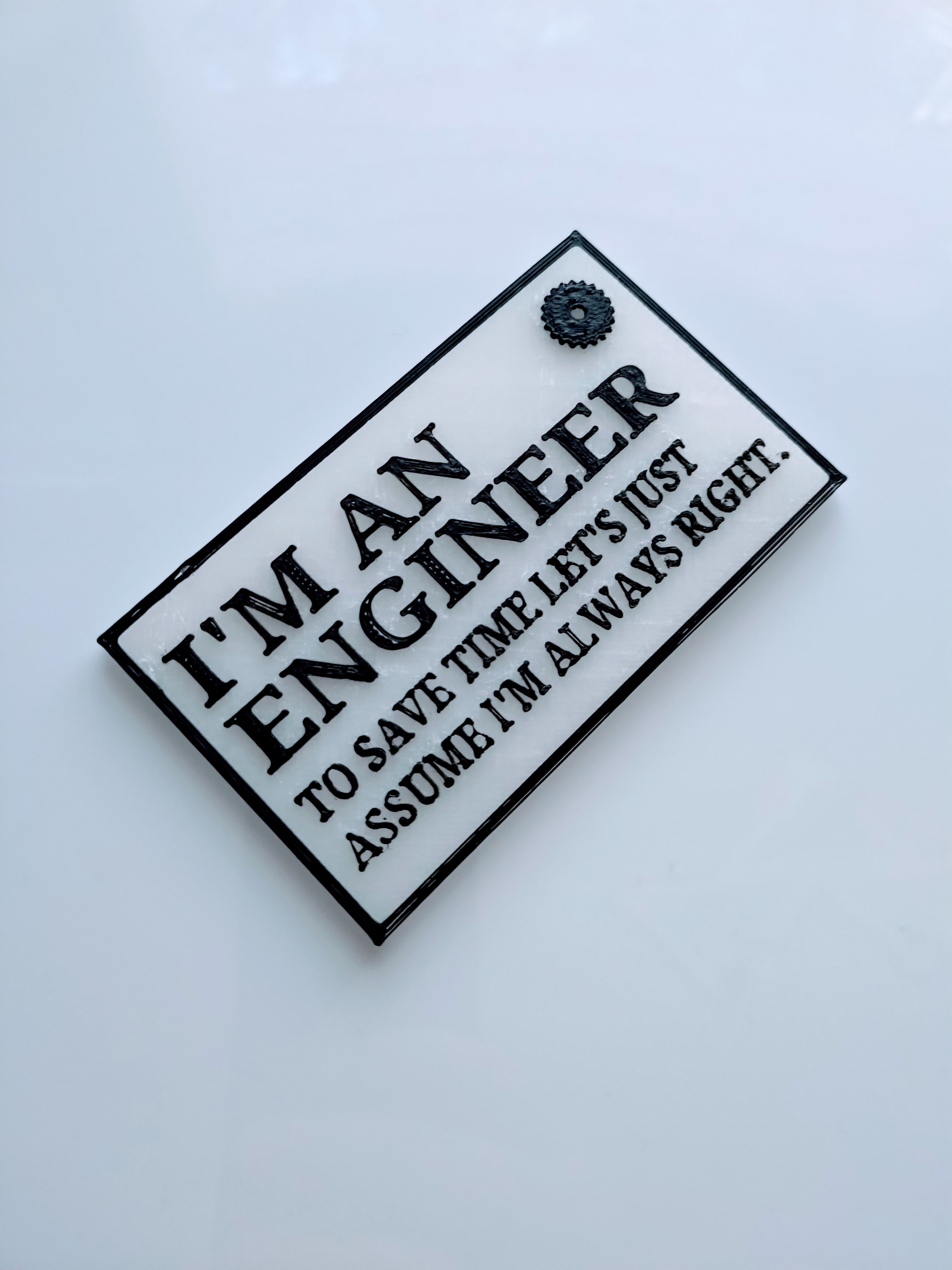 Engineer sign by FIN245 | Download free STL model | Printables.com