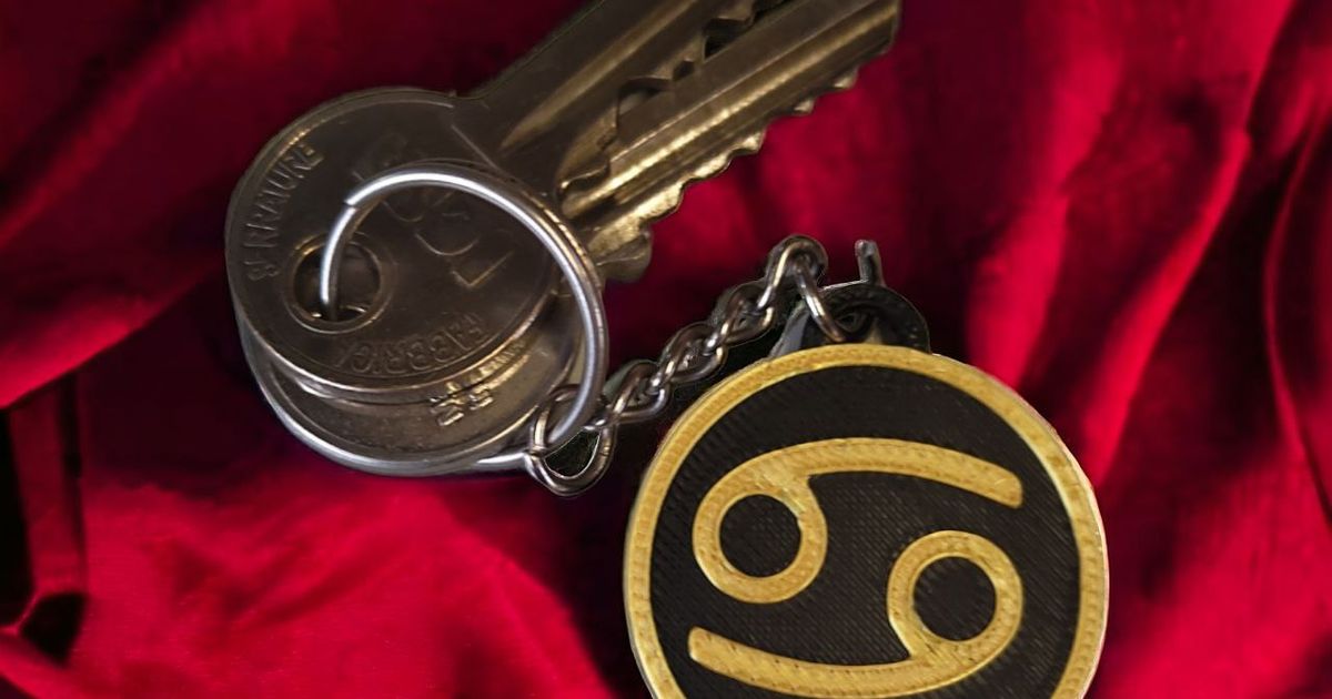 Keychain Cancer by virtuprinto | Download free STL model | Printables.com